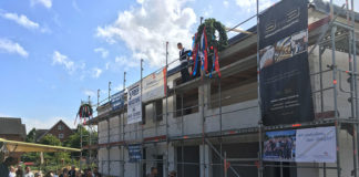 Richtfest bei Kurt Burmeister