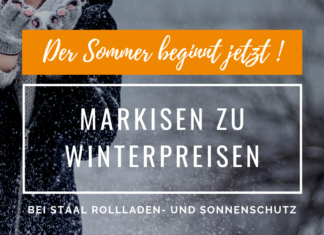 Markisen zu Winterpreisen bei STAAL