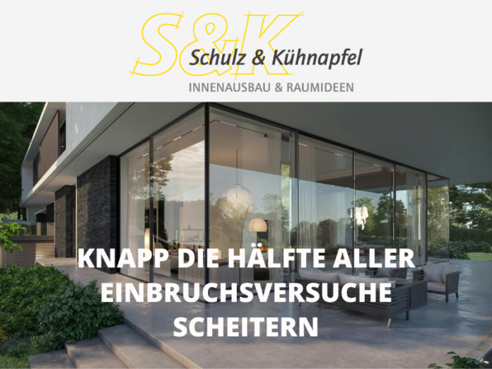 Knapp die Hälfte aller Einbruchsversuche scheitert